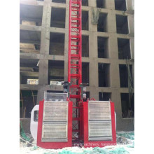 2 Ton Double Cage Building Construction Material Lift